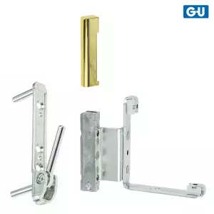 Balama inferioara GU, deschidere stanga, falt 9mm, culoare capace Auriu