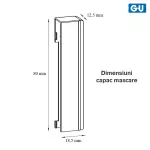 Balama inferioara Gu Uni-Jet dreapta 13mm, 150kg, F4