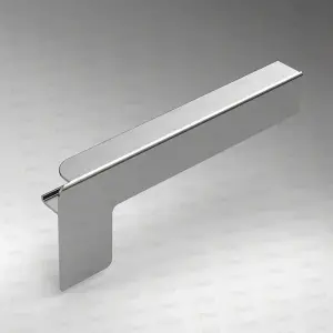 Capac lateral tip C pentru glaf aluminiu premium 70mm argintiu dreapta