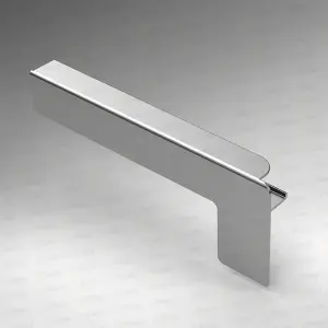 Capac lateral tip C pentru glaf aluminiu premium 70mm argintiu stânga