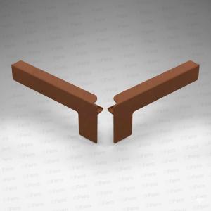 Set capace tip C glaf aluminiu premium 380mm stejar auriu ( stânga-dreapta )