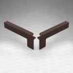 Set capace tip C glaf aluminiu premium 320mm maro ( stânga-dreapta )