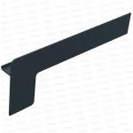 Capac lateral tip L pentru glaf aluminiu premium 300mm gri antracit dreapta