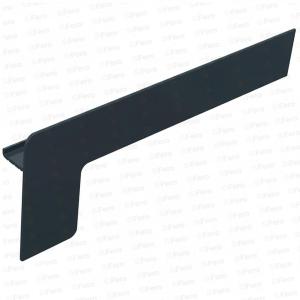 Capac lateral tip L pentru glaf aluminiu premium 380mm gri antracit dreapta