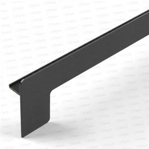 Capac lateral tip L pentru glaf aluminiu premium 380mm maro dreapta