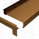 Set capace tip L glaf aluminiu premium 50mm bronz închis ( stânga-dreapta )