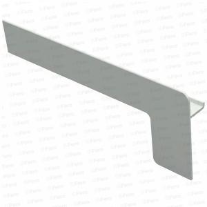 Capac lateral tip L pentru glaf aluminiu premium 210mm alb stânga