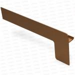 Capac lateral tip L pentru glaf aluminiu premium 110mm bronz închis stânga