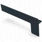 Capac lateral tip L pentru glaf aluminiu premium 320mm gri antracit stânga