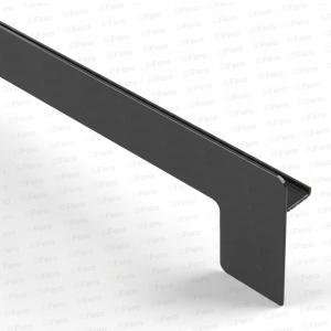 Capac lateral tip L pentru glaf aluminiu premium 380mm maro stânga