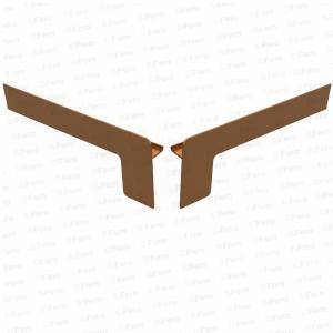 Set capace tip L glaf aluminiu premium 380mm bronz deschis ( stânga-dreapta )