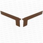 Set capace tip L glaf aluminiu premium 340mm maro ( stânga-dreapta )