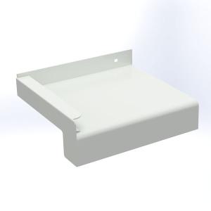 Glaf exterior premium din aluminiu 110 mm × 1500 mm – Alb RAL 9016