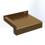 Glaf exterior premium din aluminiu 50 mm × 1000 mm - Bronz Deschis E6/C32