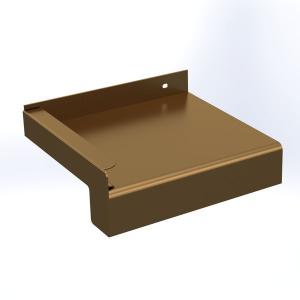 Glaf exterior premium din aluminiu 50 mm × 2500 mm – Bronz Deschis E6/C32