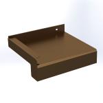 Glaf exterior premium din aluminiu 50 mm × 3000 mm – Bronz Închis E6/C33