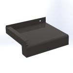 Glaf exterior premium din aluminiu 50 mm × 1500 mm – Maro RAL 8019